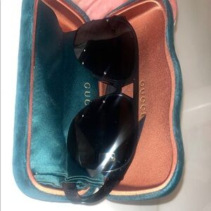 Gucci Black Sunglasses with Case - never worn
